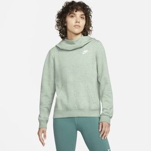 NIKE Women's Medium Funnel-neck Hoodie sweatshirt In Jade New with tags!